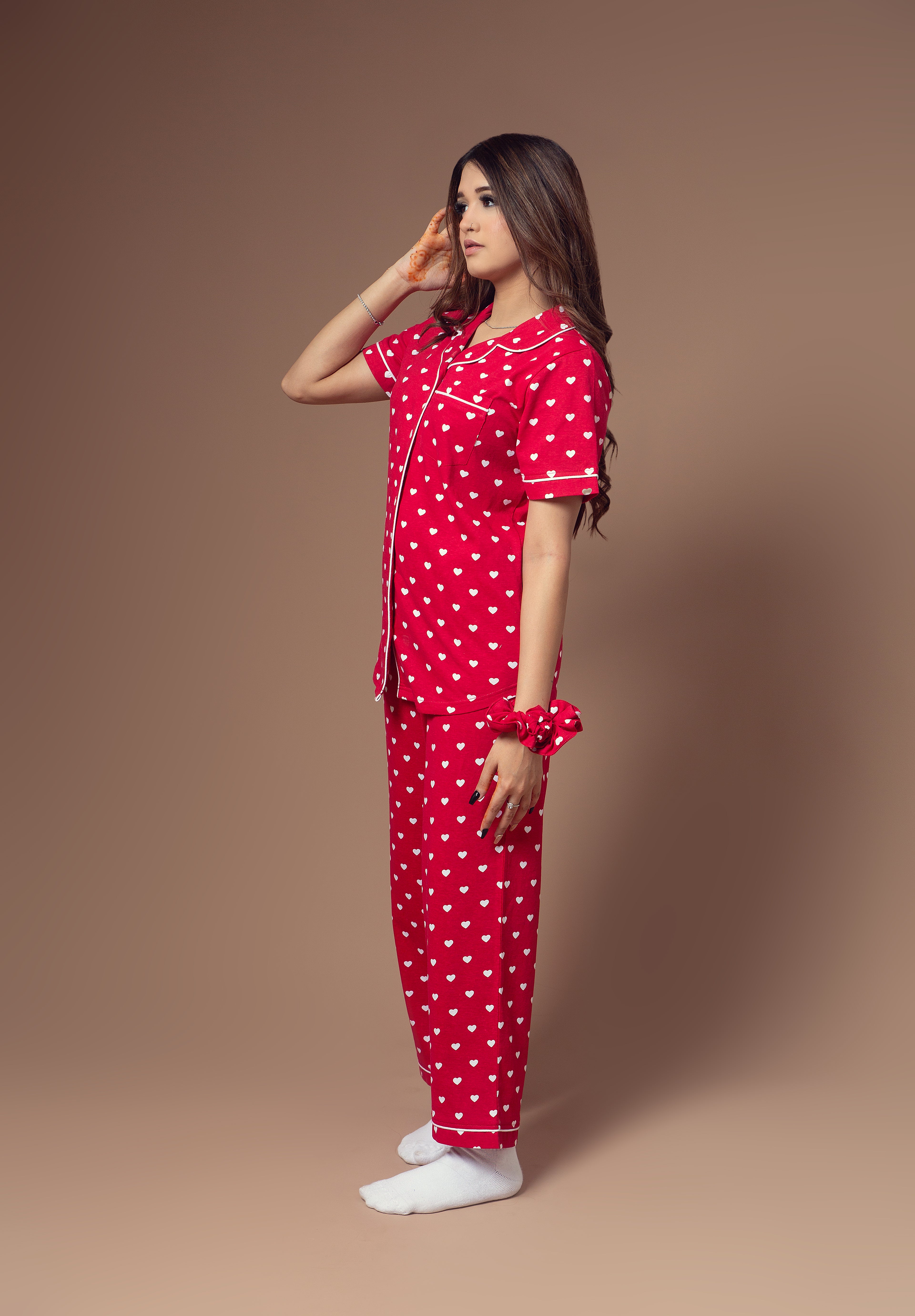 Nightwear - Front Open - Red